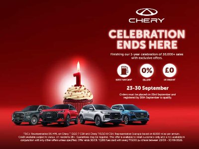 £200 Chery Fuel Card Offer | Chery Durham
