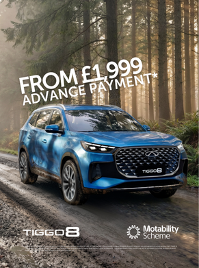 Chery Tiggo 8 Aspire Motability Offers Q3