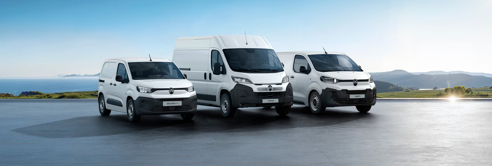 three vans ina row