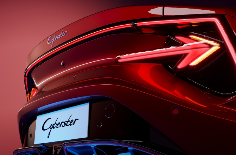 close up of the rear
