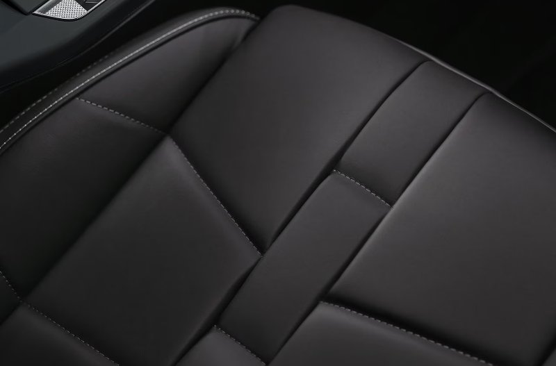 close up of the material of the seats