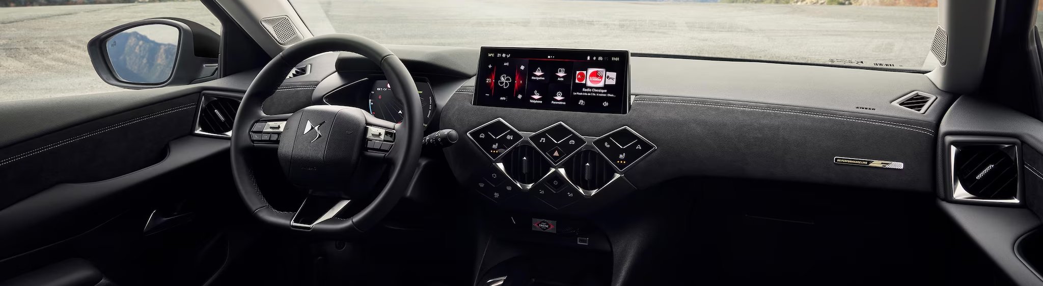 pan shot of the interior of the car