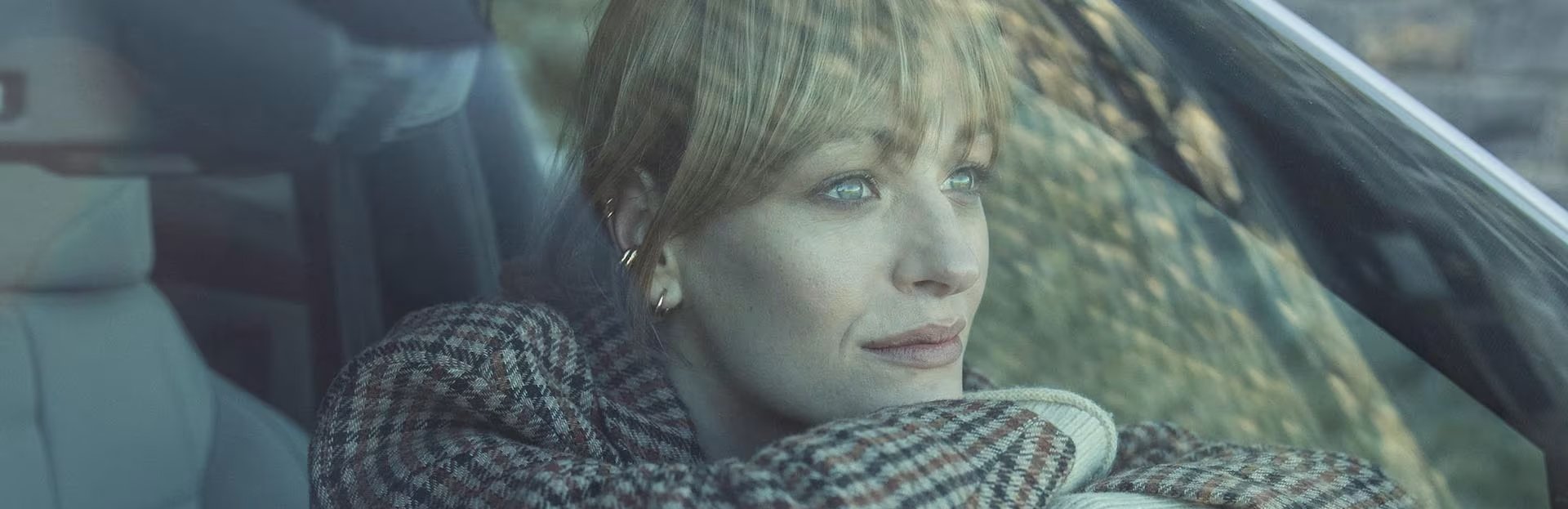 woman in the car