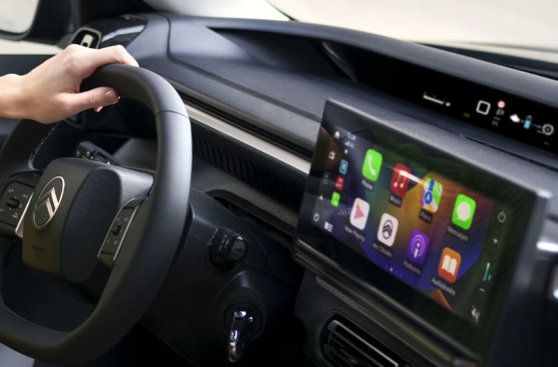 close up of the dashboard og a car