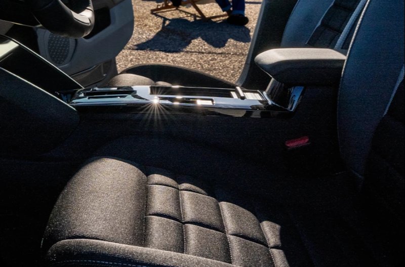 close up of hte seats
