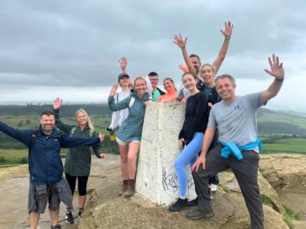 Croxdale Team at the summit of Roseberry Topping