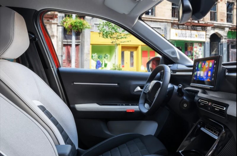 Passenger view of the seats