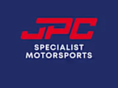 JPC Specialist Motorsports logo with red text on a blue background.