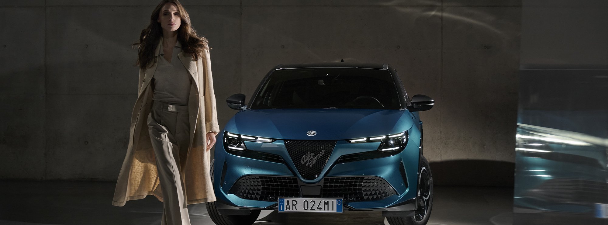 woman walking away from the car