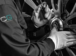 man unlocking wheel