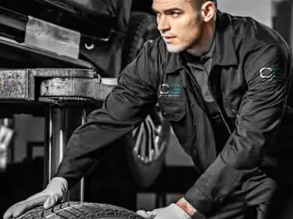 man wheeling a wheel