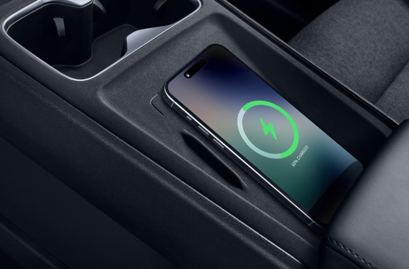 phone on charge in the car