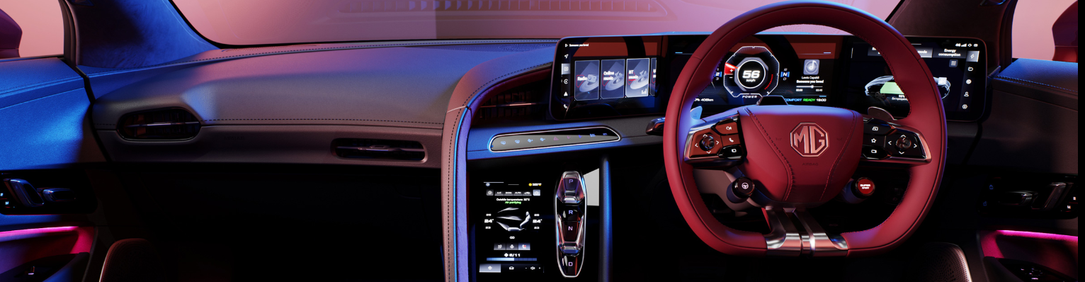 pan of the dashboard of the car
