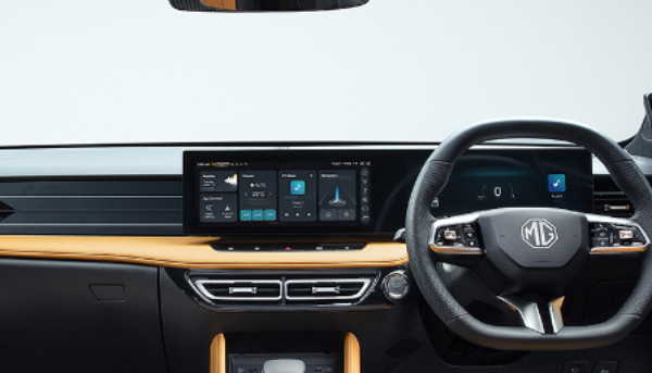 dashboard of the car