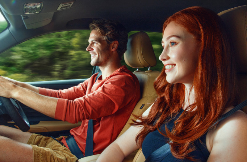 two people in the car.