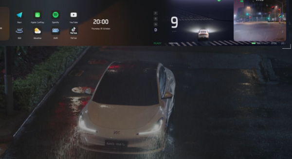 screen of the car and how the console works