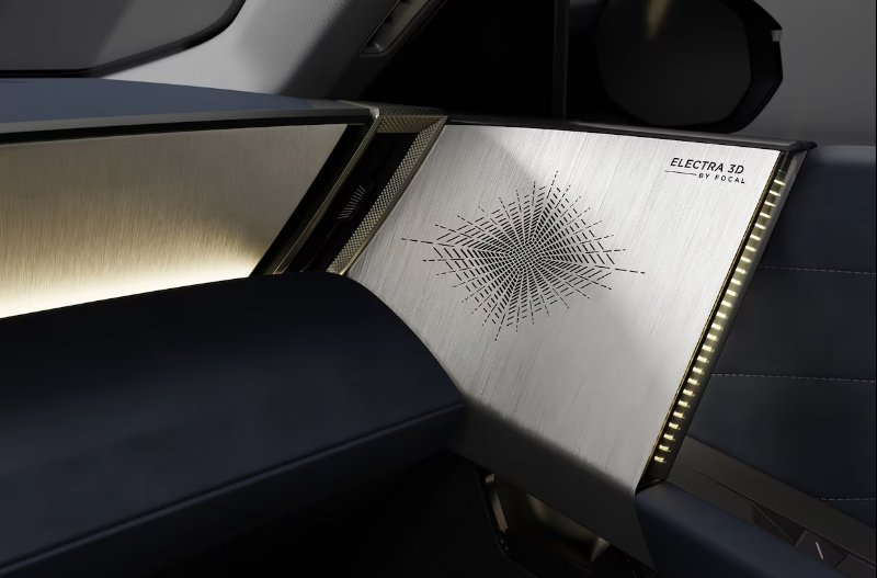 pan of the speakers in the car