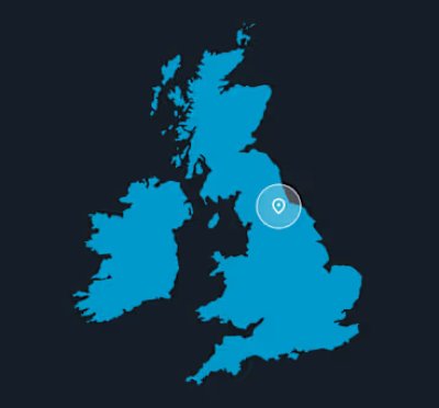 map of the uk with radius